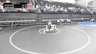 3A 106 lbs Cons. Round 2 - Blake Pulver, South Summit vs Killian Olsen, North Sanpete