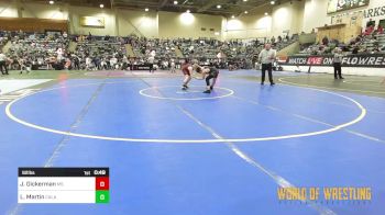 92 lbs Consi Of 16 #2 - Jayson Dickerman, Mat Sense vs Logan Martin, Calaveras