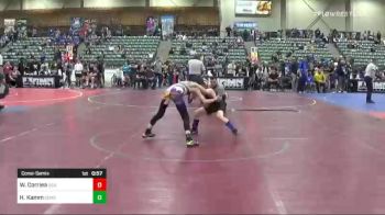 81 lbs Consolation - Wyatt Corriea, USA Gold vs Hans Kamm, Salem Elite Mat Club