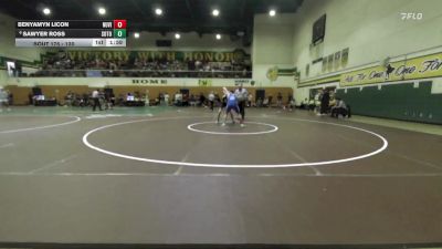 120 lbs Champ. Round 2 - Benyamyn Licon, Nuview Bridge vs Sawyer Ross, South Torrance