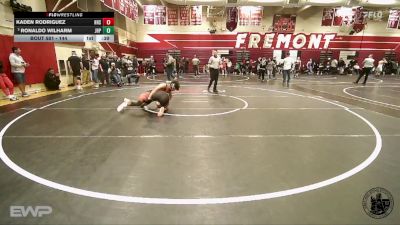 144 lbs Cons. Round 2 - Ronaldo Wilharm, John H Pitman vs Kaden Rodriguez, Hollister High School