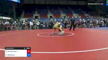 112 lbs Round Of 64 - Sarah Zimmerman, Kansas vs Hannah McCarley, New York