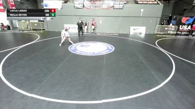 110 lbs Quarters - Layla Labau, Elk Grove Wrestling Academy vs Bella Reyes, Scotsmen Wrestling Club