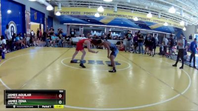 132 lbs Round 5 (8 Team) - James Zena, Alpha WC vs James Aguilar, OutKast WC