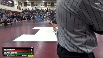 130 lbs Round 3 - Kylee Shoop, West Delaware vs Delaina Bedard, Waterloo West