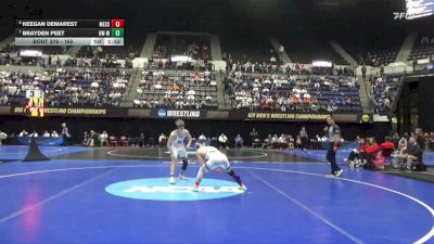 165 lbs 3rd Place Match - Keegan Demarest, Messiah vs Brayden Peet, Wis.-Whitewater
