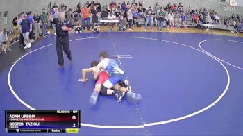 157 lbs Champ. Round 1 - Adam Urbina, Pendleton Wrestling Club vs Boston Tazioli, Crater