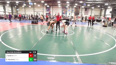 195 lbs Round Of 32 - James Fodera, Doughboy Black vs Devin Kendrex, Quest School Of Wrestling Gold