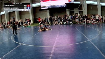 96 lbs Champ. Round 1 - Levic McGee, Wyoming vs Brixton Archuleta, Monster Garage Wrestling