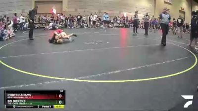 92 lbs Finals (8 Team) - Porter Adams, Backyard Brawlers vs Bo Diercks, The Funky Singlets