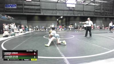 105 lbs Cons. Round 2 - Stryker Kyler, Salina Wrestling Club vs Legend Urban, Black Fox