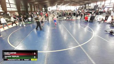 74 lbs 5th Place Match - Tayson Teeples, JWC vs Kaze Carter, Altamont