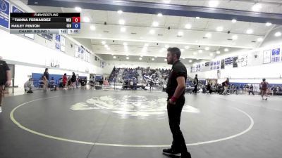 117 lbs Champ. Round 1 - Hailey Fenton, Cerritos College vs Tianna Fernandez, Westcliff University