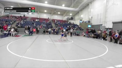 80 lbs Quarterfinal - Lj Miller, Aviator Wrestling Academy vs Romeo Bates, Victory Wrestling