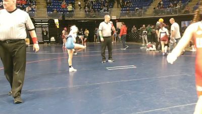 90 lbs Semifinal - Abilene Letterman, Bald Eagle Area vs Aleeya Dreshman, Canon-McMillan