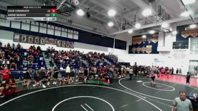 155 lbs Quarterfinal - Julie Cimarusti, Legacy WC vs Andie Munoz, La Quinta High School