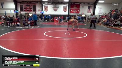 157 lbs Round 3 - Sawyer Bouwkamp, Prairie City Monroe vs Payton Hixon, Mackinaw