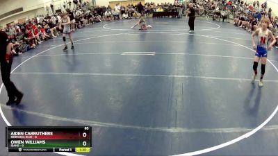 85 lbs Finals (8 Team) - Owen Williams, Idaho vs Aiden Carruthers, Nebraska Blue