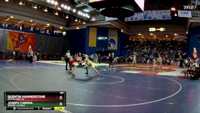 157 lbs Champ. Round 1 - Quentin Hammerstone, Easton Area Hs vs Joseph Canova, Bergen Catholic