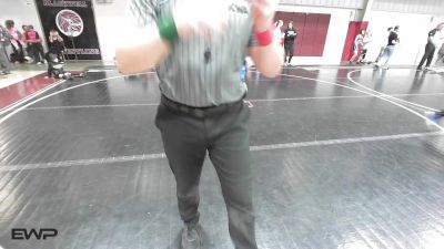 54-62 lbs Rr Rnd 2 - Audrena Bryson, Hennessey Takedown Club vs Abigail Hall, Newkirk Takedown Club