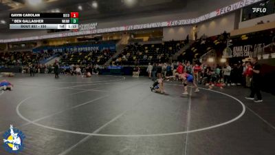 150 lbs Cons. Round 3 - Ben Gallagher, Waukee Northwest vs Gavin Carolan, Decorah