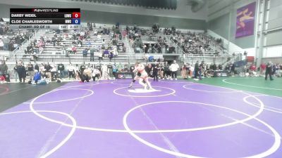 68 kg Champ. Rd Of 16 - Darby Weidl, Lucky Duck Wrestling Club vs Cloe Charlesworth, MontCo Wrestling Club