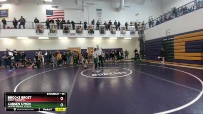 98 lbs Quarterfinal - Brooks Brost, Rocky Mountain vs Carsen Simon, Lander Middle School