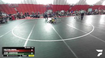 132 lbs Cons. Round 4 - Peyton Oberg, Askren Wrestling Academy vs Koby Anderson, Baldwin Woodville Wrestling Club