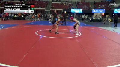 130 lbs Cons. Round 4 - Addison Bohrman, Bozeman Wrestling Club vs Natalie Stewart, Big Game Wrestling Club MT