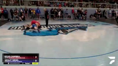 145 lbs Rr2 - Wesley Niegel, Interior Grappling Academy vs Myles Campbell, Arctic Warriors Wrestling Club