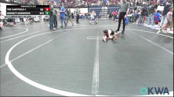 55 lbs Consi Of 8 #1 - Tre Hartfield 4, OKC Saints Wrestling vs Bennett Roberson, Watonga Youth Wrestling