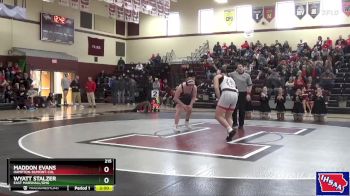 215 lbs Semifinal - Wyatt Stalzer, East Marshall/GMG vs Maddon Evans, Hampton-Dumont-CAL