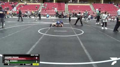 88 lbs Cons. Semi - Jagger Vrana, Kansas Young Guns Wrestling Cl vs Paul Donnici, Victory