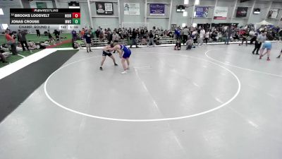 Junior Boys - 190 lbs Champ. Round 2 - Jonas Crouse, MATPAC Wrestling Club vs Brooks Loosvelt, Nebraska