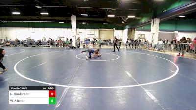 75 lbs Consi Of 16 #1 - Navelle Hawkins, NY vs Wyler Allen, OK