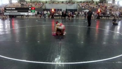 105 lbs Quarterfinal - Kevin Kirk, Halls Wrestling vs Noah Flores, Blackman Wrestling Club