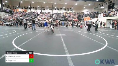 Quarterfinal - Riggs Thompson, Broken Arrow Wrestling Club vs Keegan Tripp, Checotah Matcats