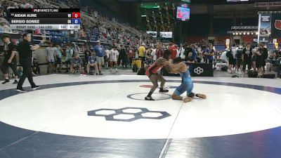 144 lbs Cons. Rd Of 64 - Aidan Aure, Wisconsin vs Sergio Gomez, California