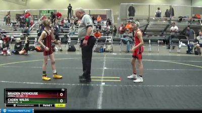 72 lbs Round 3 (4 Team) - Levi Givens, Romeo WC vs Everett Dressander, Lowell WC Red