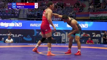 97 kg Qualif. - Alisher Yergali, Kazakhstan vs Awusayiman Habila, China
