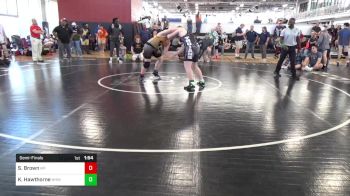 210 lbs Semifinal - Steele Brown, Morris Fitness vs Kade Hawthorne, North Hall Wrestling Club