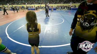 65 lbs Quarterfinal - Laney Henning, Cotton County Wrestling Club vs Jentry Lyden, Derby Wrestling Club