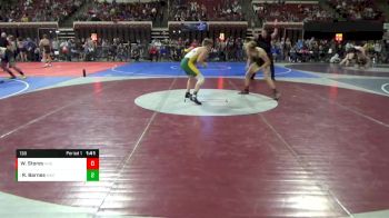 138 lbs Quarterfinal - Ryan Barnes, Rustler Wrestling Club vs Wyatt Storey, Kellogg High School