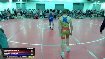 136 lbs Semis & 3rd Wb (16 Team) - Croix Gudenkauf, Iowa vs Adrian Barbosa, California