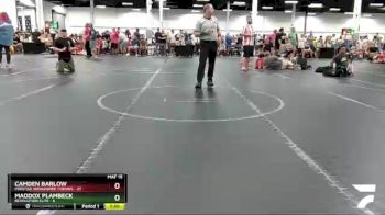 72 lbs Round 6 (8 Team) - Camden Barlow, Prestige Worldwide Throws vs Maddox Plambeck, Revolution Elite