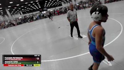 92 lbs Champ. Round 2 - Tucker Peterson, MN Elite Wrestling Club vs Hudson King, Big Game Wrestling Club