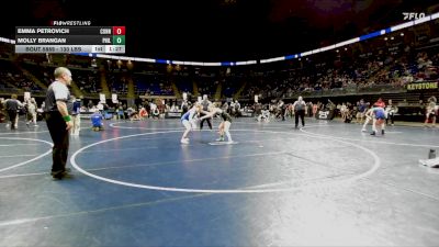 130 lbs 3rd Place - Emma Petrovich, Connellsville vs Molly Brangan, Philadelphia