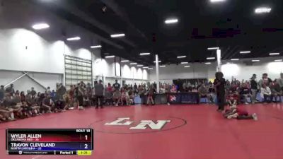 71 lbs 2nd Wrestleback (16 Team) - Wyler Allen, Oklahoma Red vs Travon Cleveland, North Carolina