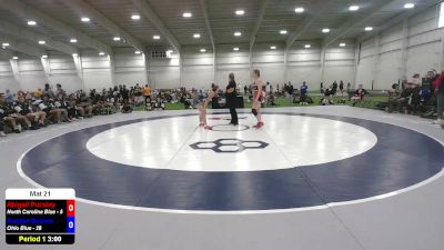 135 lbs Abigail Pursley, North Carolina Blue vs Auston Brown, Ohio Blue