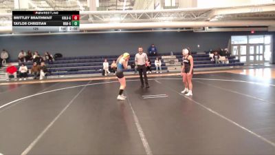 125 lbs Round 1 - Brittley Braithwait, Columbus vs Taylor Christian, Wahoo
